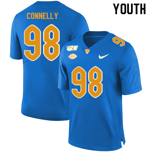 2019 Youth #98 Will Connelly Pitt Panthers College Football Jerseys Sale-Royal